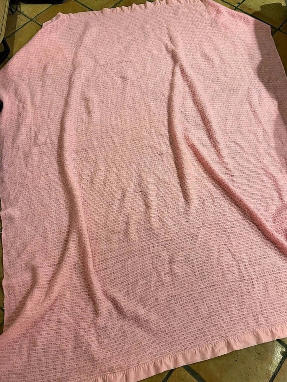 Pink Woven fleece Throw Blanket